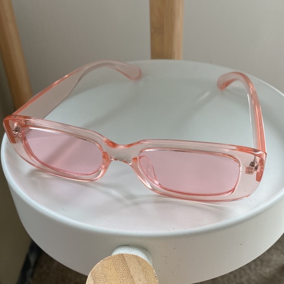Are Wu pink translucent sunglasses. Never worn. Great condition. - Picture 8 of 11